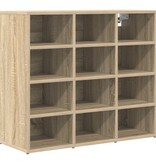 VidaXL Schoenenkast met plank Sonoma eiken 103x30x51 cm Bewerkt hout