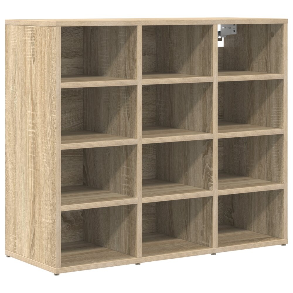 VidaXL Schoenenkast met plank Sonoma eiken 103x30x51 cm Bewerkt hout