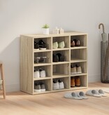 VidaXL Schoenenkast met plank Sonoma eiken 103x30x51 cm Bewerkt hout