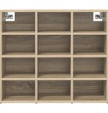 VidaXL Schoenenkast met plank Sonoma eiken 103x30x51 cm Bewerkt hout