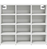 VidaXL Schoenenkast met plank met opslag Wit 103x30x51 cm Bewerkt hout