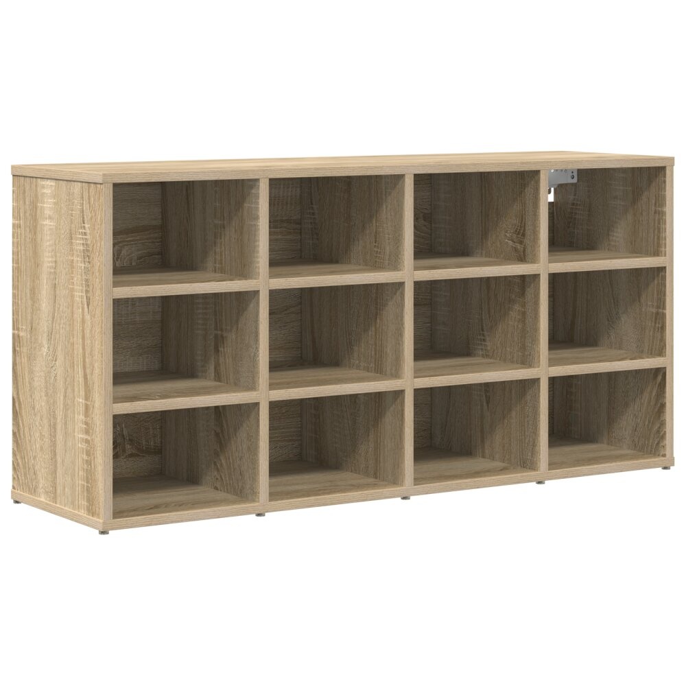 VidaXL Schoenenkast met plank Sonoma eiken 103x30x51 cm Bewerkt hout