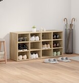 VidaXL Schoenenkast met plank Sonoma eiken 103x30x51 cm Bewerkt hout