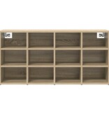 VidaXL Schoenenkast met plank Sonoma eiken 103x30x51 cm Bewerkt hout