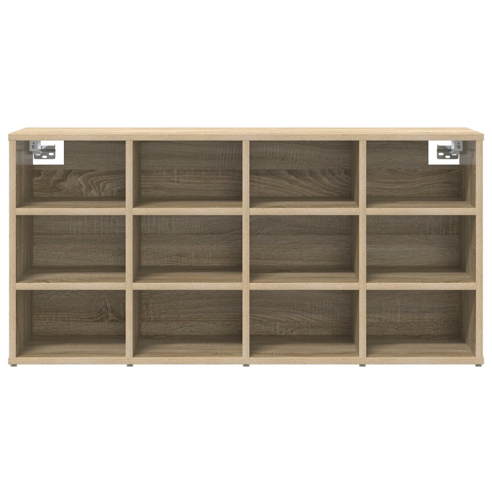 VidaXL Schoenenkast met plank Sonoma eiken 103x30x51 cm Bewerkt hout