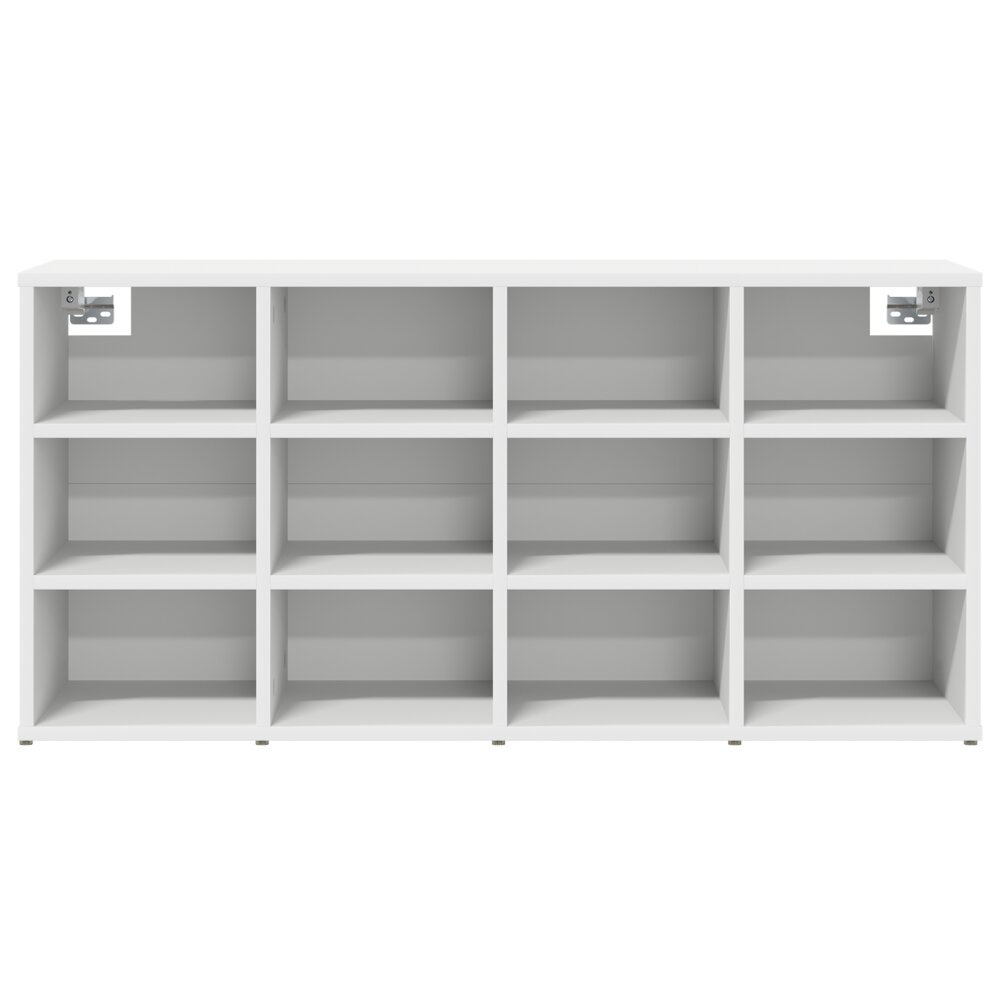 VidaXL Schoenenkast met plank met opslag Wit 103x30x51 cm Bewerkt hout