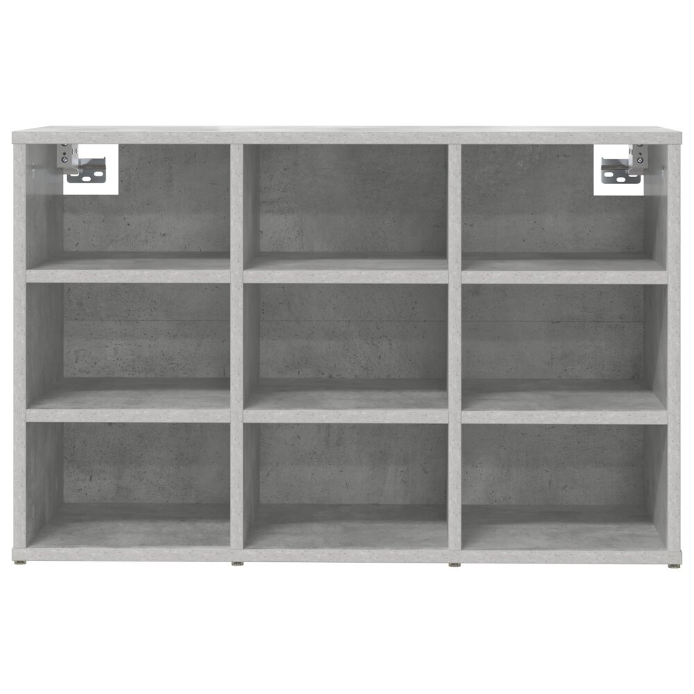 VidaXL Schoenenkast met plank Betongrijs 103x30x51 cm Bewerkt hout
