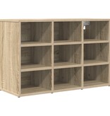 VidaXL Schoenenkast met plank Sonoma eiken 103x30x51 cm Bewerkt hout