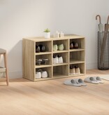 VidaXL Schoenenkast met plank Sonoma eiken 103x30x51 cm Bewerkt hout