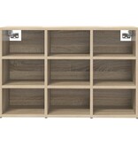 VidaXL Schoenenkast met plank Sonoma eiken 103x30x51 cm Bewerkt hout