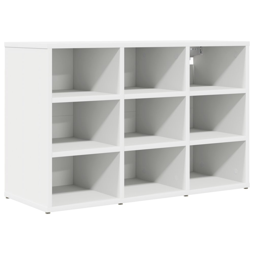 VidaXL Schoenenkast met plank met opslag Wit 103x30x51 cm Bewerkt hout