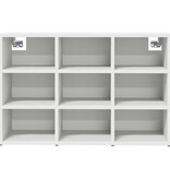 VidaXL Schoenenkast met plank met opslag Wit 103x30x51 cm Bewerkt hout