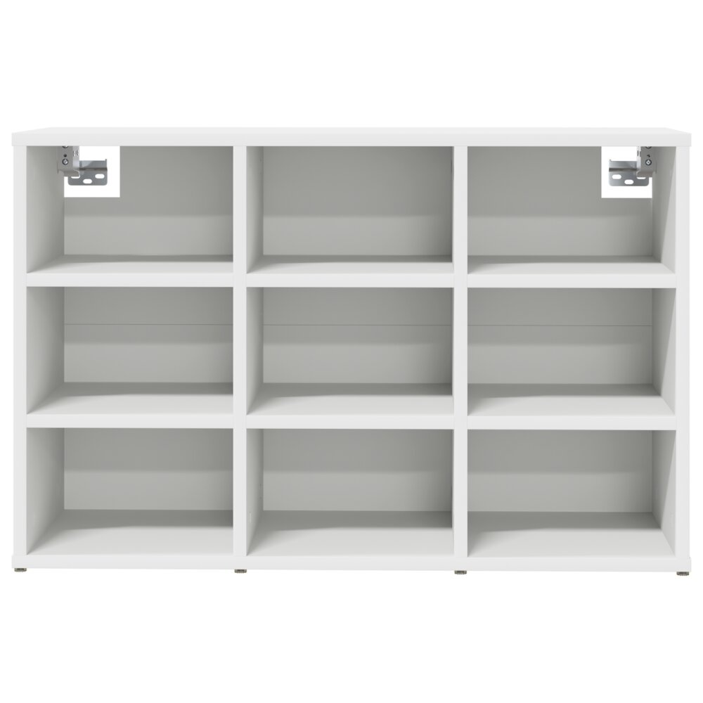 VidaXL Schoenenkast met plank met opslag Wit 103x30x51 cm Bewerkt hout