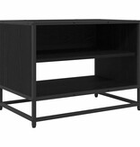 VidaXL TV-kast Zwart eiken 61 x 40 x 46 cm Bewerkt hout