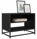 VidaXL TV-kast Zwart eiken 61 x 40 x 46 cm Bewerkt hout