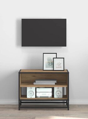 VidaXL TV-kast artisanaal eikenkleurig 61 x 40 x 46 cm Bewerkt hout