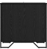 VidaXL Dressoir Zwart eiken 78 x 35.5 x 74.5 cm Bewerkt hout