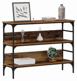 VidaXL Wandtafel met plank Oud hout 100 x 32 x 75 cm Bewerkt hout