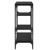 VidaXL Wandtafel met plank Zwart eiken 100 x 30 x 75 cm Bewerkt hout