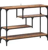 VidaXL Wandtafel met plank Oud hout 100 x 30 x 75 cm Bewerkt hout