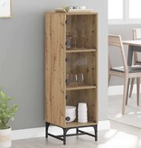 VidaXL Highboard artisanaal eikenkleurig 35 x 37 x 117 cm Bewerkt hout