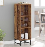 VidaXL Highboard Oud hout 35 x 37 x 117 cm Bewerkt hout