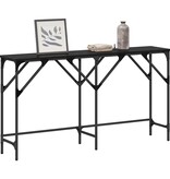 VidaXL Wandtafel Zwart eiken 140 x 29 x 75 cm Bewerkt hout