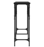 VidaXL Wandtafel Zwart eiken 140 x 29 x 75 cm Bewerkt hout