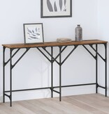 VidaXL Wandtafel Oud hout 140 x 29 x 75 cm Bewerkt hout