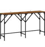 VidaXL Wandtafel Oud hout 140 x 29 x 75 cm Bewerkt hout