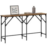 VidaXL Wandtafel Oud hout 140 x 29 x 75 cm Bewerkt hout