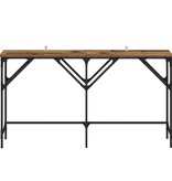 VidaXL Wandtafel Oud hout 140 x 29 x 75 cm Bewerkt hout