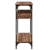 VidaXL Wandtafel met plank Oud hout 100 x 29 x 75 cm Bewerkt hout