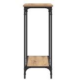 VidaXL Wandtafel met plank artisanaal eikenkleurig 75 x 30.5 x 75 cm