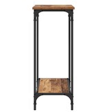 VidaXL Wandtafel met plank Oud hout 75 x 30.5 x 75 cm Bewerkt hout