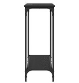 VidaXL Wandtafel met plank Zwart eiken 101 x 30.5 x 75 cm Bewerkt hout