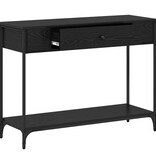 VidaXL Wandtafel Other Zwart eiken 100 x 34.5 x 75 cm Bewerkt hout