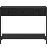 VidaXL Wandtafel Other Zwart eiken 100 x 34.5 x 75 cm Bewerkt hout