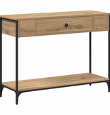 VidaXL Wandtafel Other artisanaal eikenkleurig 100 x 34.5 x 75 cm