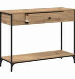 VidaXL Wandtafel Other artisanaal eikenkleurig 100 x 34.5 x 75 cm