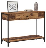 VidaXL Wandtafel Other Oud hout 100 x 34.5 x 75 cm Bewerkt hout