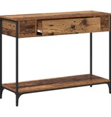 VidaXL Wandtafel Other Oud hout 100 x 34.5 x 75 cm Bewerkt hout