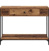VidaXL Wandtafel Other Oud hout 100 x 34.5 x 75 cm Bewerkt hout