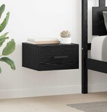 VidaXL Nachtkastje 2 pcs Zwart eiken 35 x 35 x 20 cm Bewerkt hout