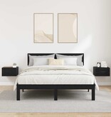 VidaXL Nachtkastje 2 pcs Zwart eiken 35 x 35 x 20 cm Bewerkt hout