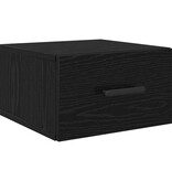 VidaXL Nachtkastje Zwart eiken 35 x 35 x 20 cm Bewerkt hout