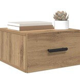 VidaXL Nachtkastje 2 pcs artisanaal eikenkleurig 35 x 35 x 20 cm