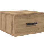 VidaXL Nachtkastje artisanaal eikenkleurig 35 x 35 x 20 cm