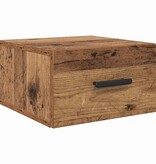 VidaXL Nachtkastje Oud hout 35 x 35 x 20 cm Bewerkt hout