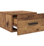 VidaXL Nachtkastje Oud hout 35 x 35 x 20 cm Bewerkt hout